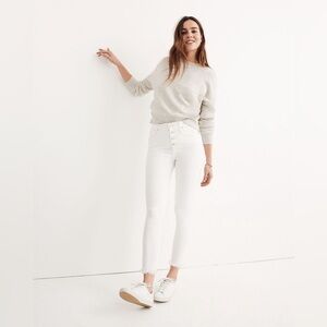 Madewell 10" High-Rise Skinny Crop Jeans: Button-Front Edition